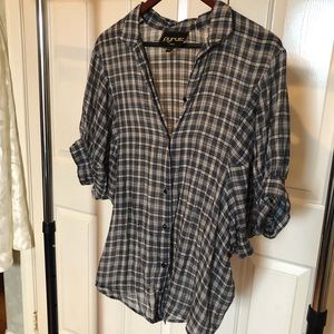 Pyrus London Plaid Blouse